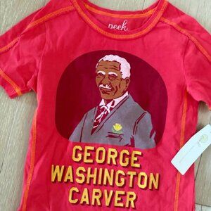Peek Graphic Tee – George Washington Carver – NWT – Size 4–5